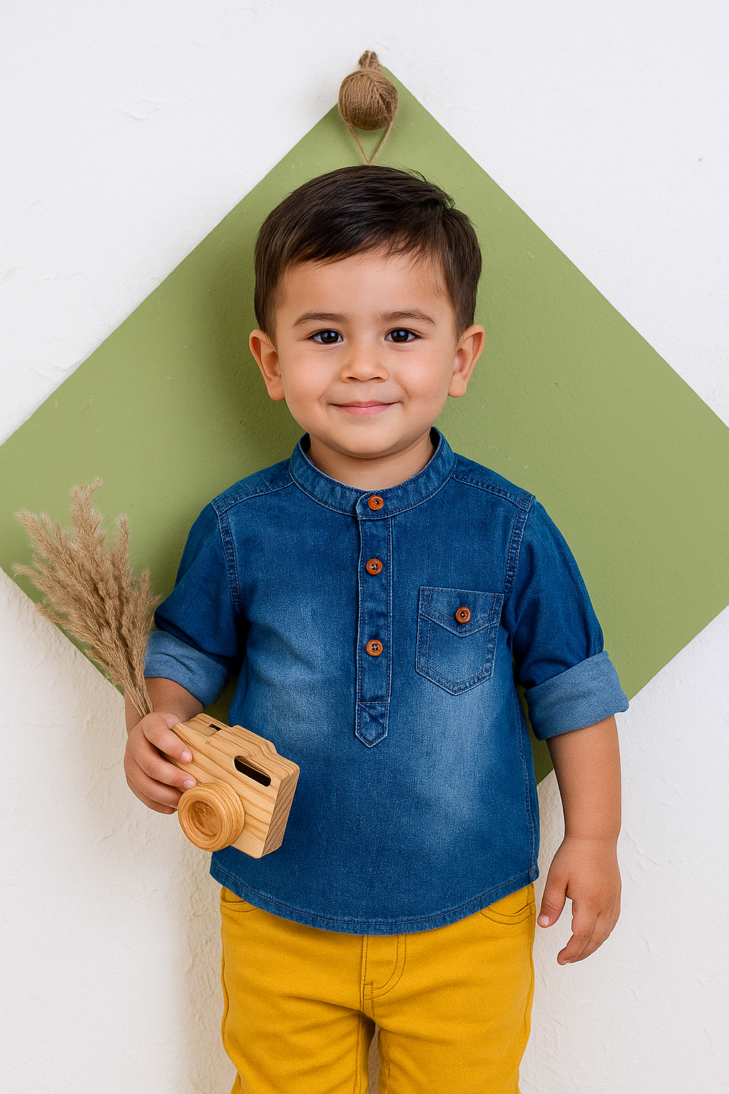 طقم قميص وبنطلون طفل رضيع مكون من قطعتين