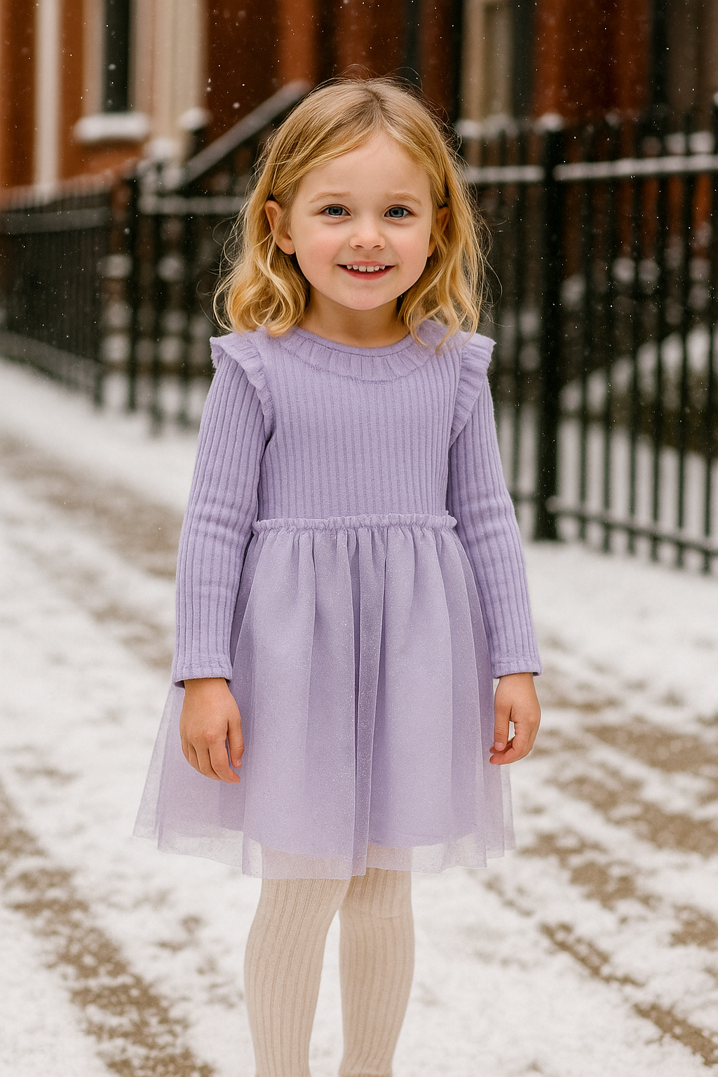 فستان شتوي بتصميم راقي