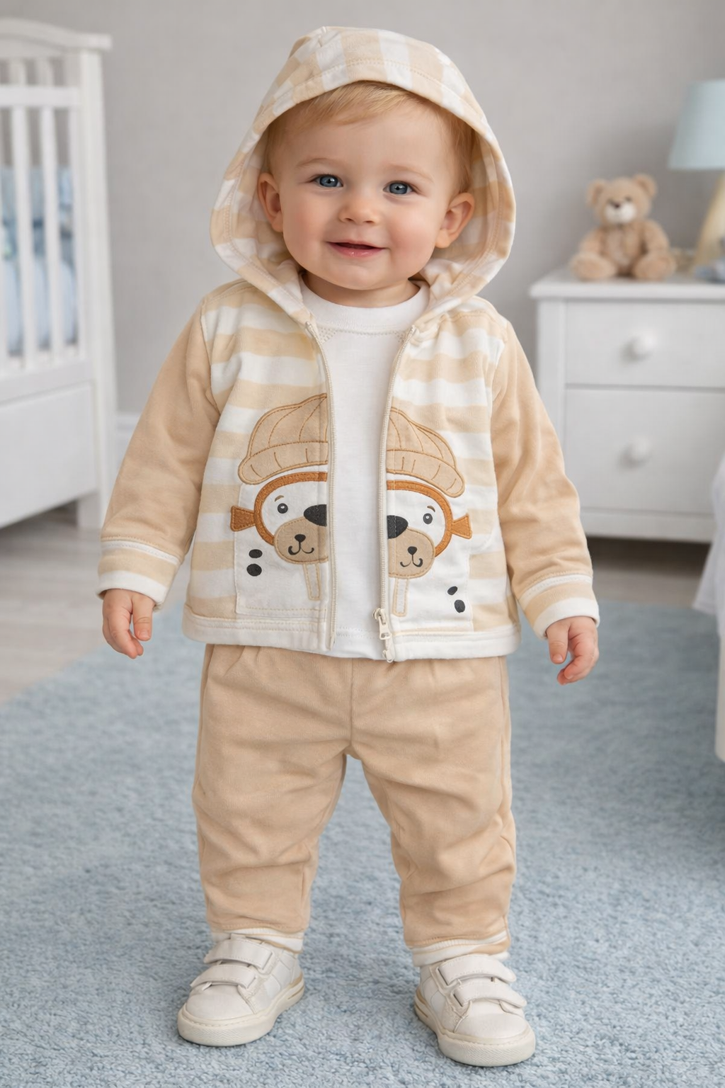 طقم أنيق بتصميم عصري 🧸✨