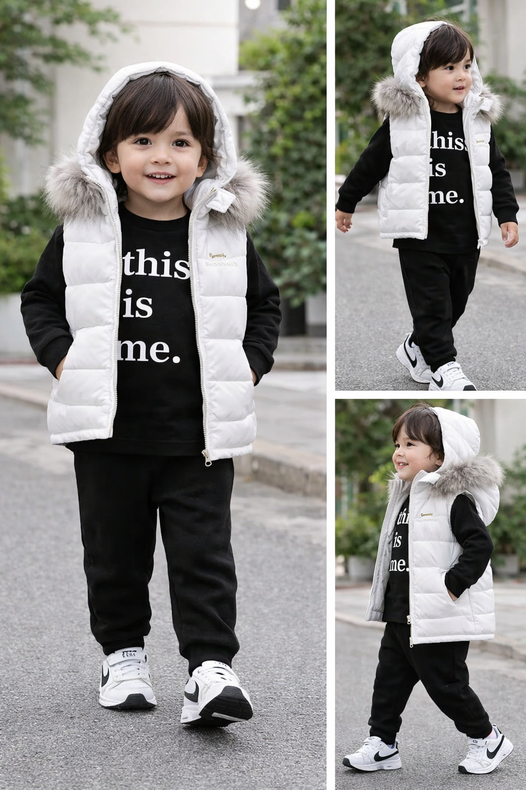 طقم شتوي للأولاد – مكون من3  قطع بتصميم أنيق ومريح