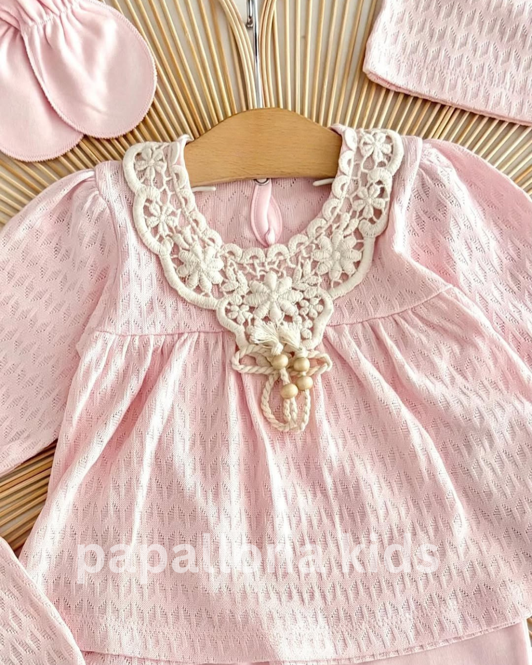 طقم بيبي بناتي 5 قطع High Quality – ناعم ومريح